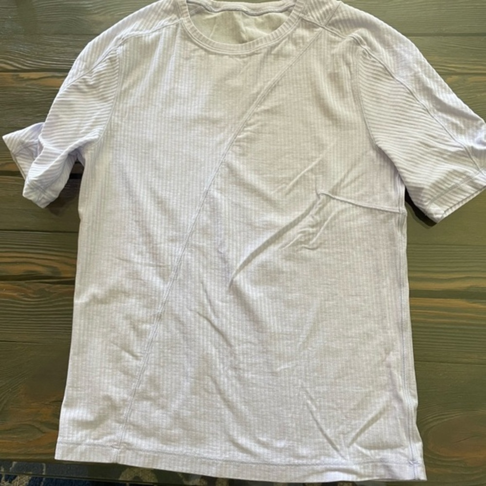 Lululemon ribbed light purple Short Sleeve T-Shirt